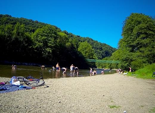 Zwemmen in de Ourthe